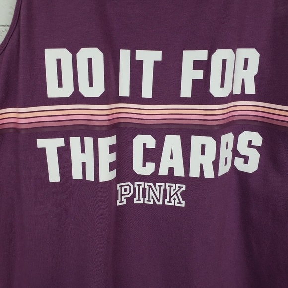 VS Pink Do It For The Carbs Workout Tank XS - Picture 3 of 7